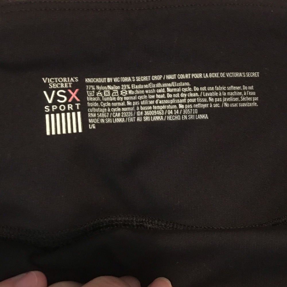 Victoria secret cropped black capris